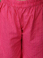 Pink Katha Kurti with Pink sharara pant and dupatta
