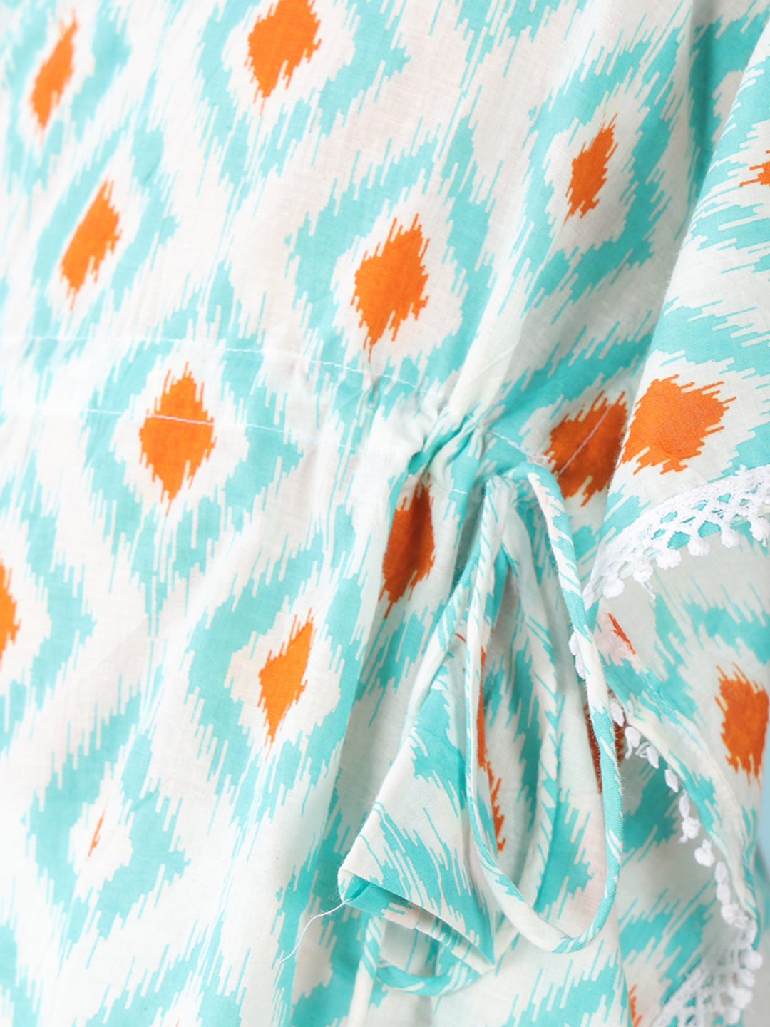 Blue checkered Printed Kaftan