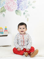 Red Camel Printed kurta & Dhoti
