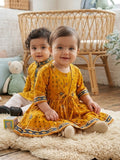 Yellow Patola Printed Kurta and Pajama