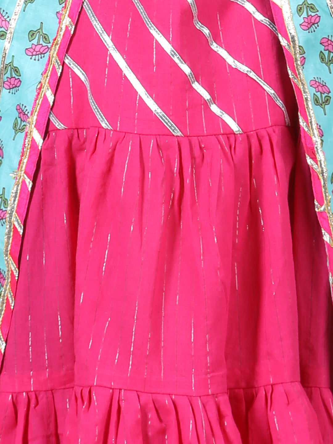 Blue Pink Jacket Dress